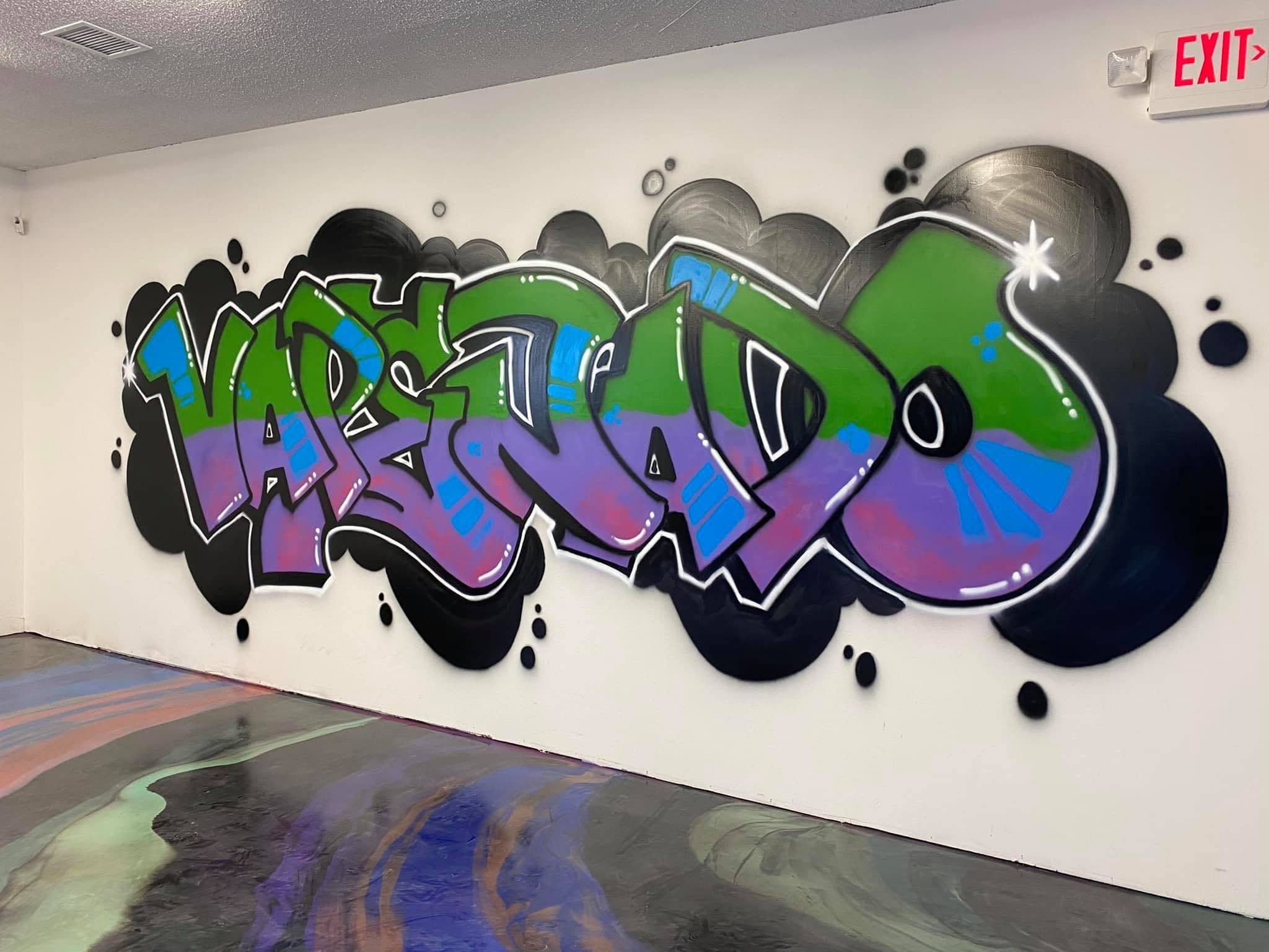 Vapenado graffiti mural